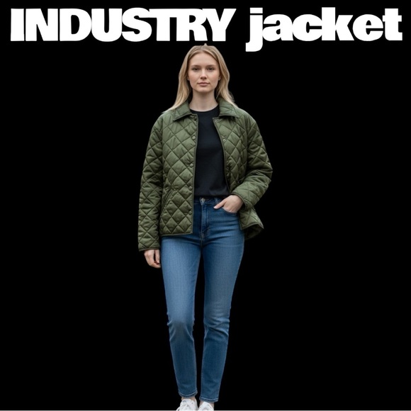 Vintage Y2K Women's Quilted Olive Puffer Jacket new with tags - Picture 7 of 12